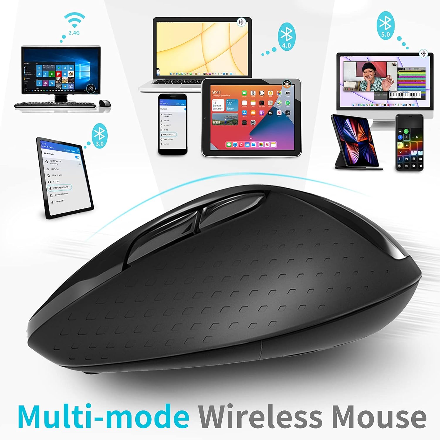 Mouse wireless, multiple moduri de lucru, senzor de inalta - Main Image