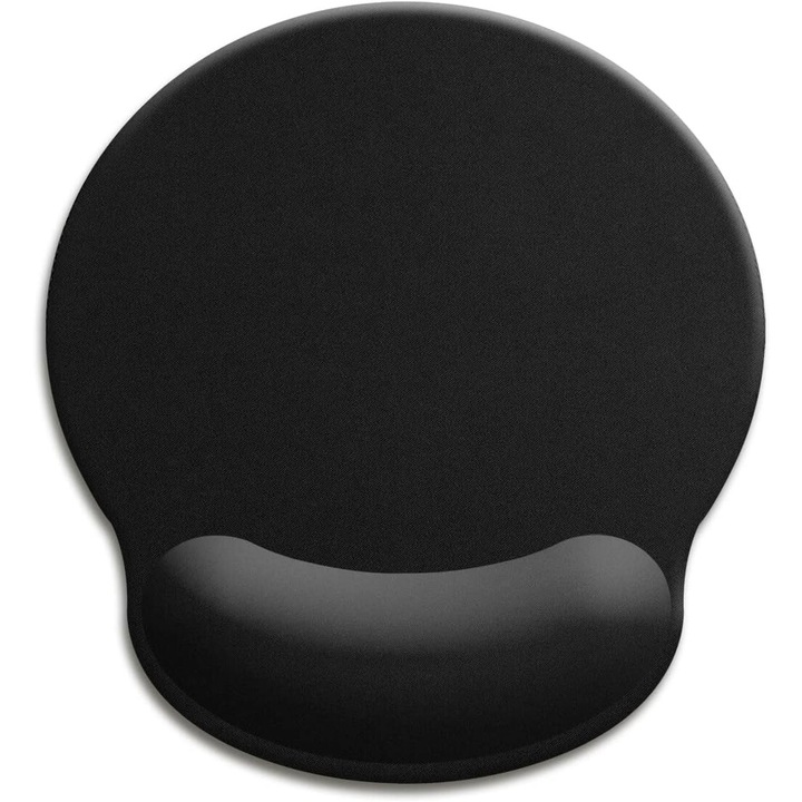 Mousepad Ergonomic cu Gel, Fokelyi, Negru