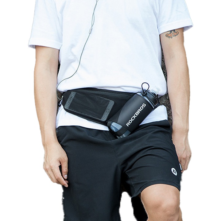 Sporttáska kulacstartóval, állítható pánttal, hordozható, légáteresztő