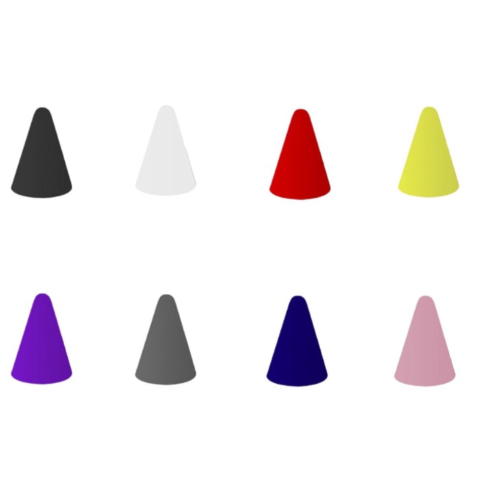 Set 40 capace varf stylus, Compatibile cu Apple Pencil 1 si 2, Silicon, Antiderapante, Multicolor