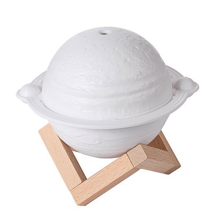 Hordozható párásító, Jormftte 3D lámpával, kompakt kivitel, automatikus kikapcsolás, gyerekeknek, fehér