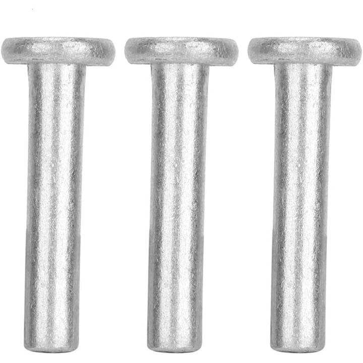 Set 100 nituri din aluminiu, cap plat, M4x25mm