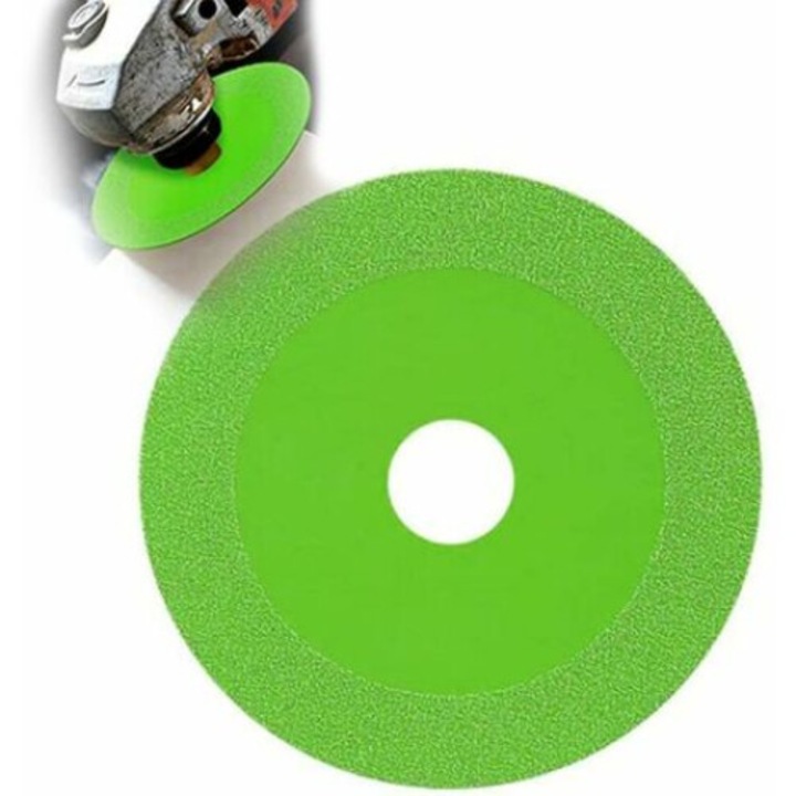 Disc de taiere pentru sticla, 10 cm, Verde