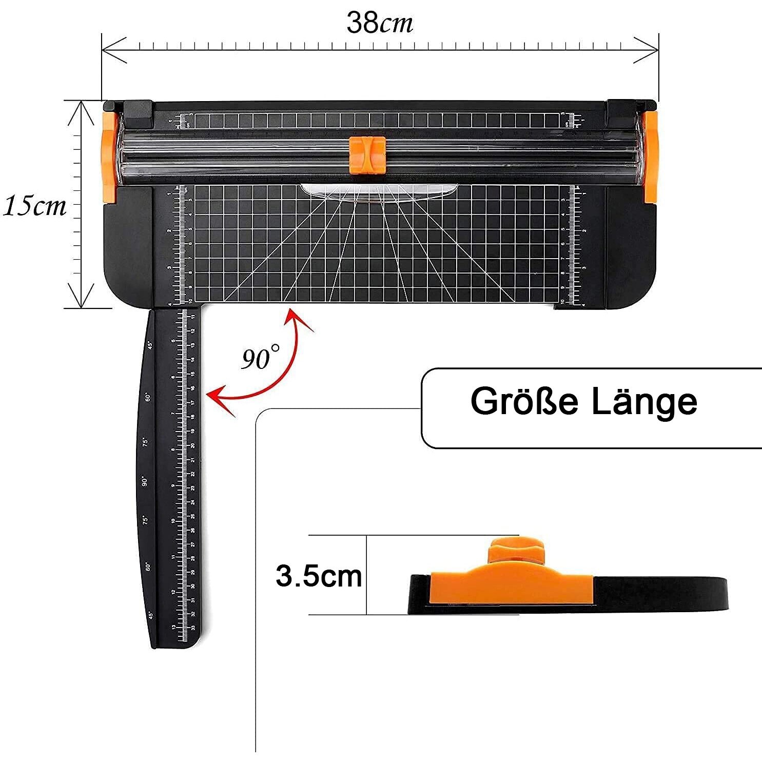 Cutter A4, Cozevdnt, plastic, 38x15x3.5cm, set 1 buc. - eMAG.ro