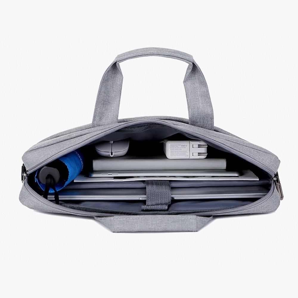 Geanta laptop impermeabila, antisoc, gri, 41x30x3cm, 15.6"