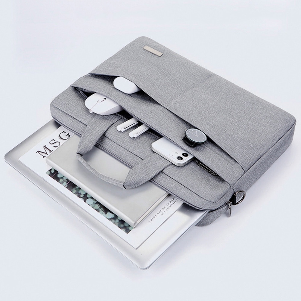 Geanta laptop impermeabila, antisoc, gri, 41x30x3cm, 15.6"