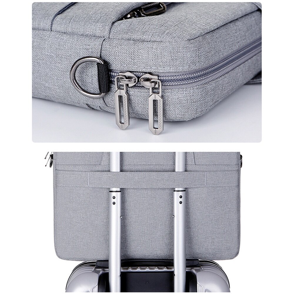 Geanta laptop impermeabila, antisoc, gri, 41x30x3cm, 15.6"