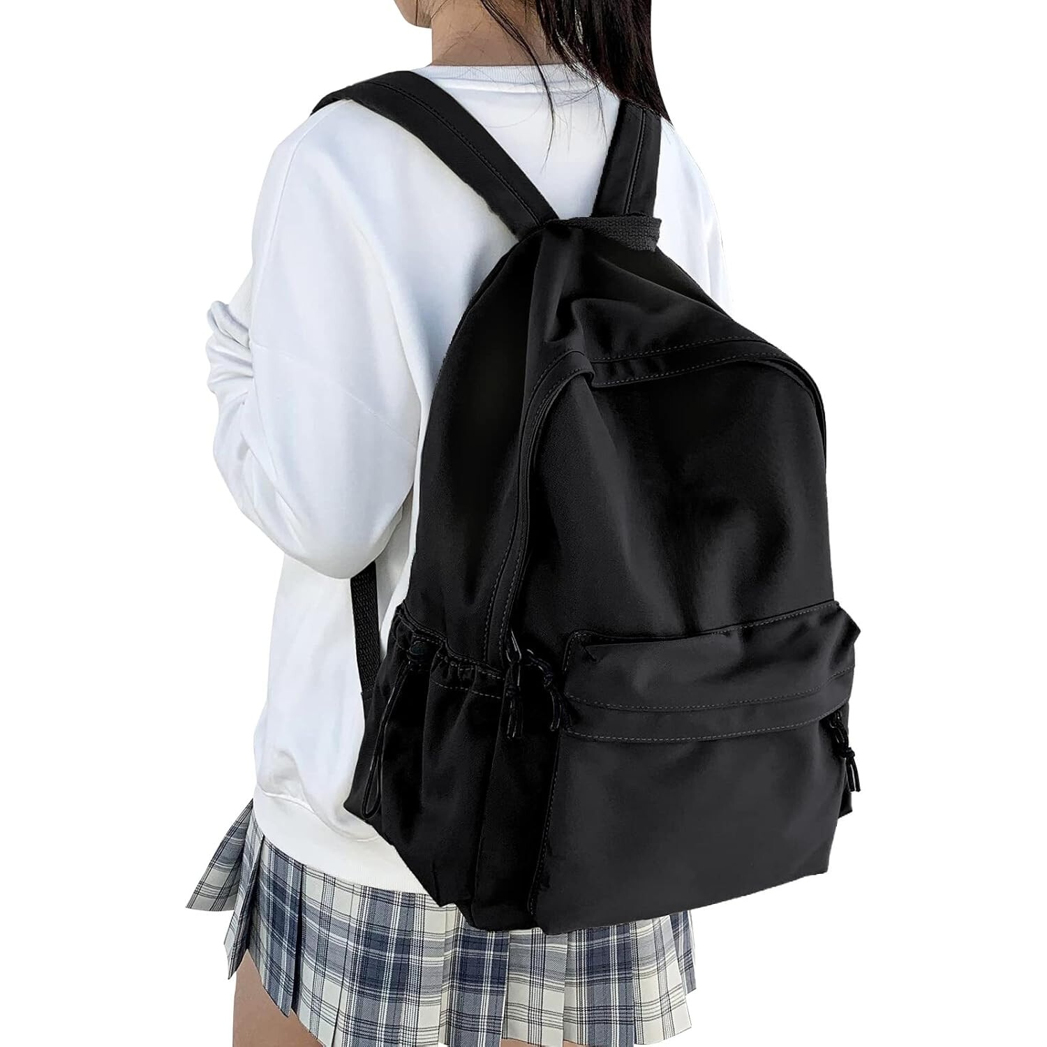 Rucsac multifunctional, rezistent la apa, compartiment laptop 14", buzunar antifurt, negru, 32x46x14cm