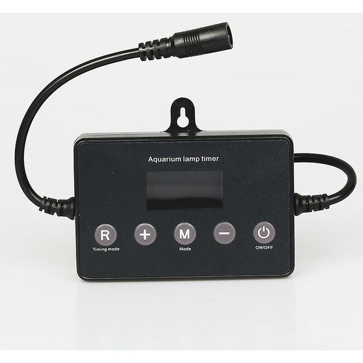 Lampa LED pentru acvariu cu controller, negru, 9x7cm, 3-100W, 12-24V