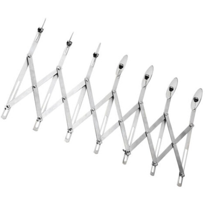 Taietor de aluat, Inox, 7 Roti, 24.5 x 8 cm, Argintiu