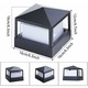 Stalp Lumina Coloana Poarta Lumina Exterior Lumina Coloana Vila IP65 Impermeabil Aluminiu Gradina Peisaj Poarta Gazon Gard Lumina Intrare Alb Cald