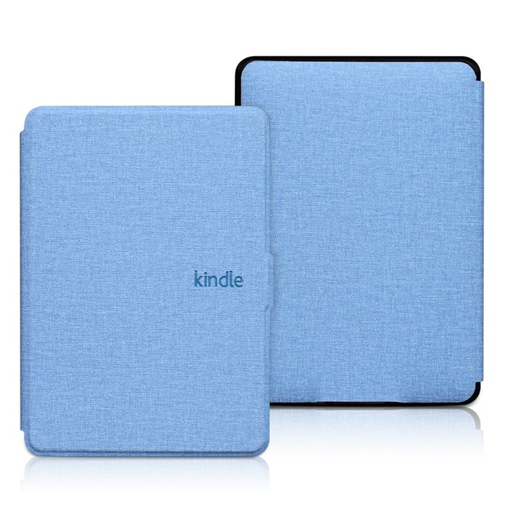 Калъф за Kindle Paperwhite 11th Gen, 6.8 inch, Kindle, Екологична кожа, Син