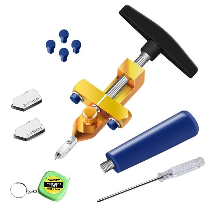 Kit unelte taiere sticla si faianta, carbura, multifunctional, 3-15 mm, multicolor