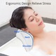 Légáteresztő fürdőpárna a relaxációért, ergonomikus nyak- és háttámasz kialakítás, csúszásmentes tapadókorongok Vízálló fejtámla, különböző kádakhoz illeszkedik, beleértve a jacuzzit is Enforose