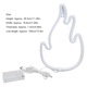 Lumina Neon Jormftte, Flacara, Albastra, 28.5x18.8x1.5cm, Alimentare USB sau 3xAA, Decorare Interioara si Exterioara