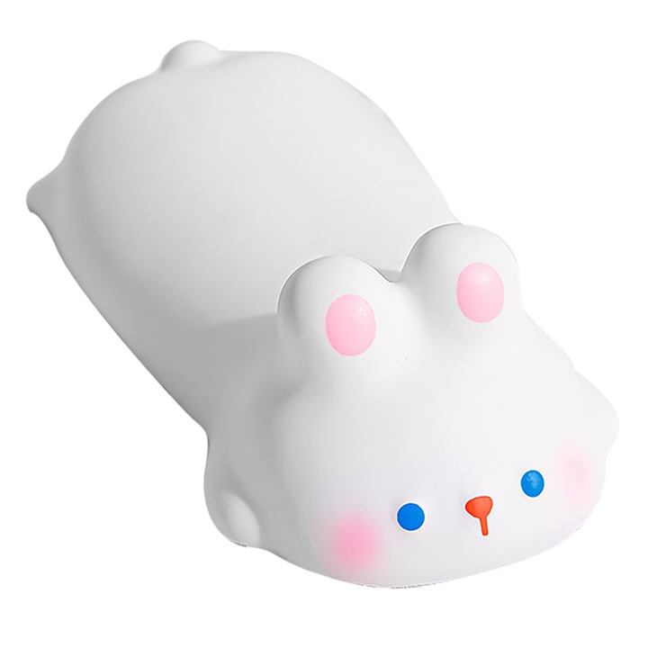 Csuklótámasz billentyűzethez és egérhez, Jormftte, rajzfilm állat design, fehér, szett