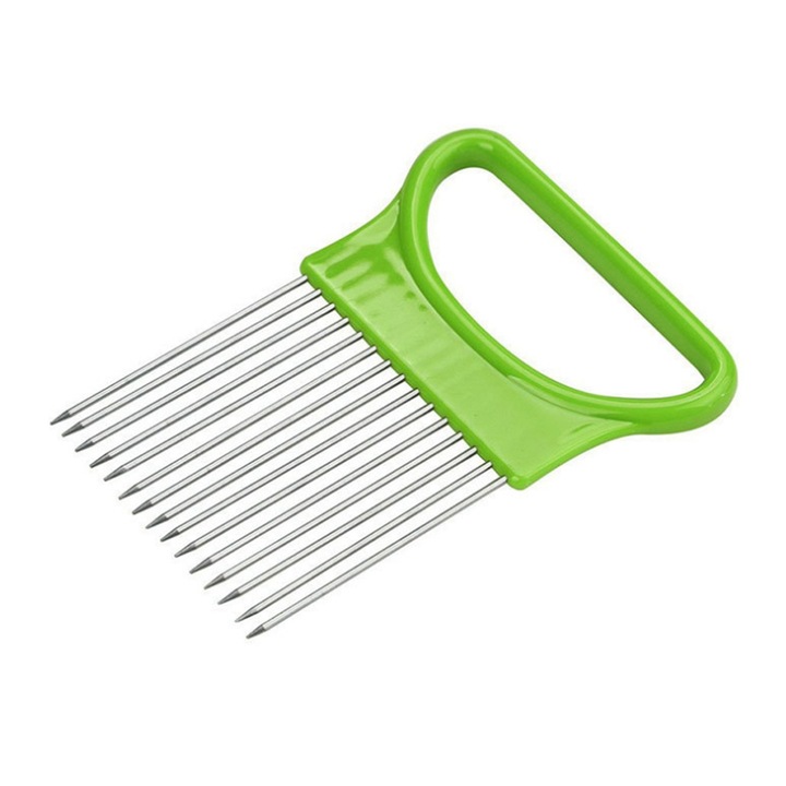Feliator manual HERUSI din otel inoxidabil, verde, ergonomic