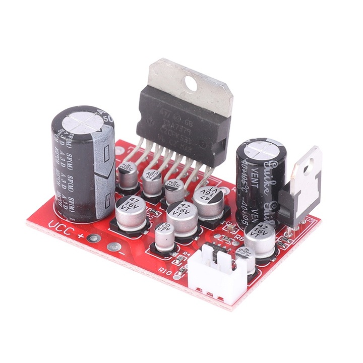 Amplificator audio stereo 2x39W cu TDA7379 si preamplificator AD828