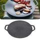 Tava rotunda, QttvbTna, Aluminiu, 34 cm, Negru