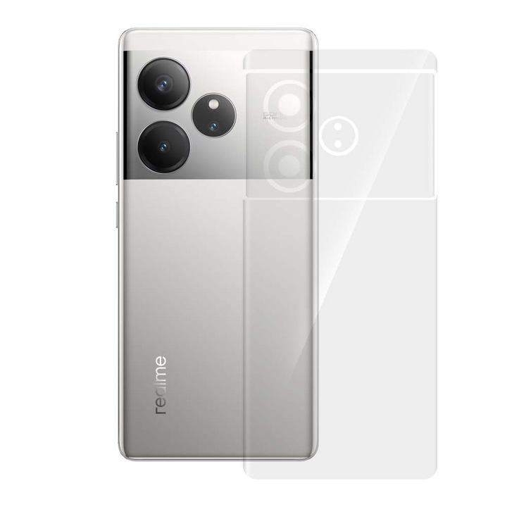 SILKASE hátfólia Realme GT 6-hoz, hátvédő, megújuló szilikon