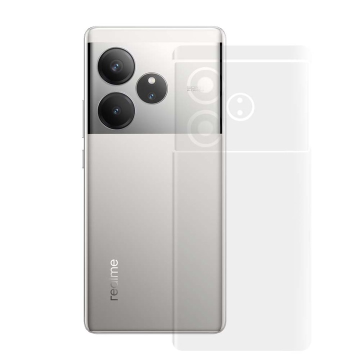 SILKASE matt hátfólia Realme GT 6-hoz, hátvédő, szilikon