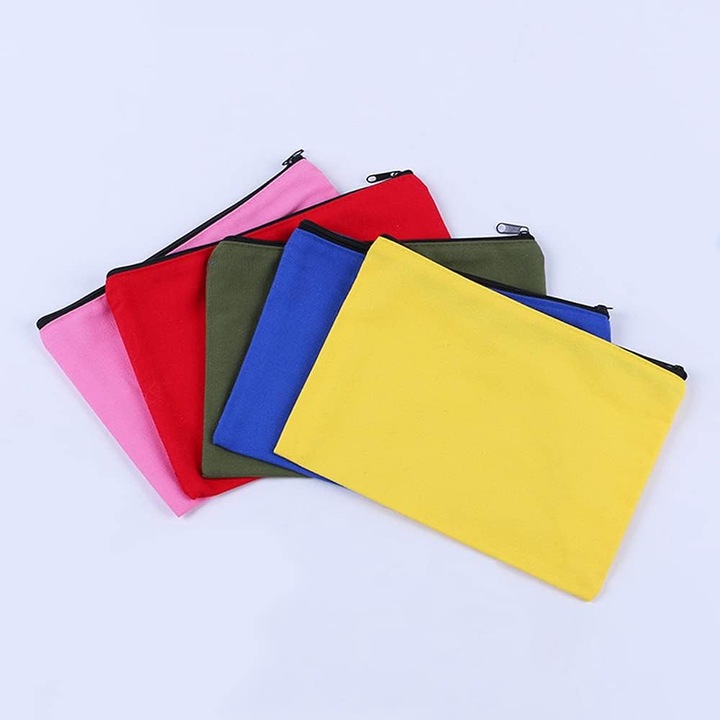 Penar set 5 culori multicolor, panza, 20x14.5cm