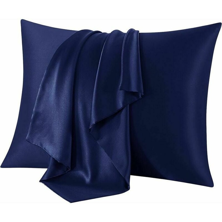 Fata de perna HERUSI satin albastru 51x66cm