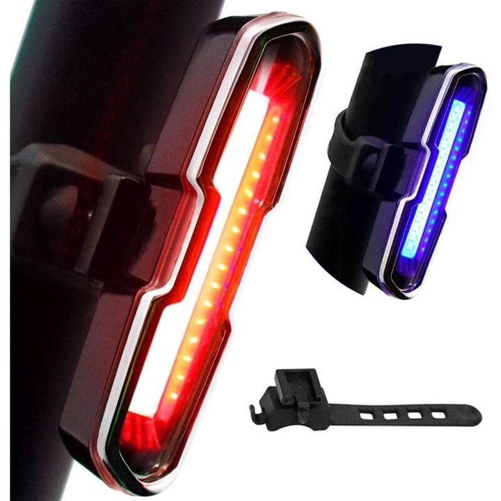 Enforose kerékpár biztonsági lámpa, 110 Lumen, többféle üzemmód, vízálló, kompakt méret