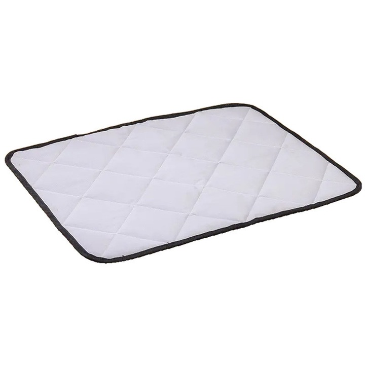 Culcus impermeabil pentru animale, material durabil, 50x40cm, gri