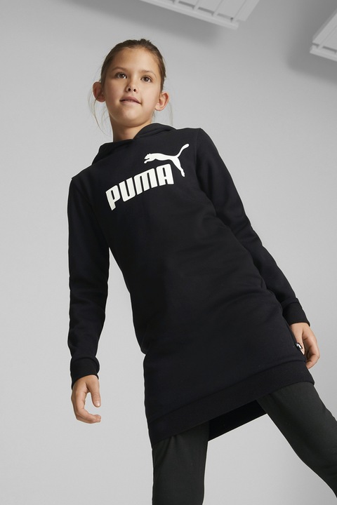 Puma, Kapucnis ruha logómintával, Fekete, 140 CM