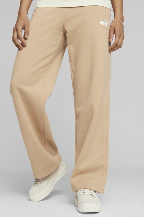 Puma, Pantaloni de trening cu buzunare laterale Essentials+, Maro nisip