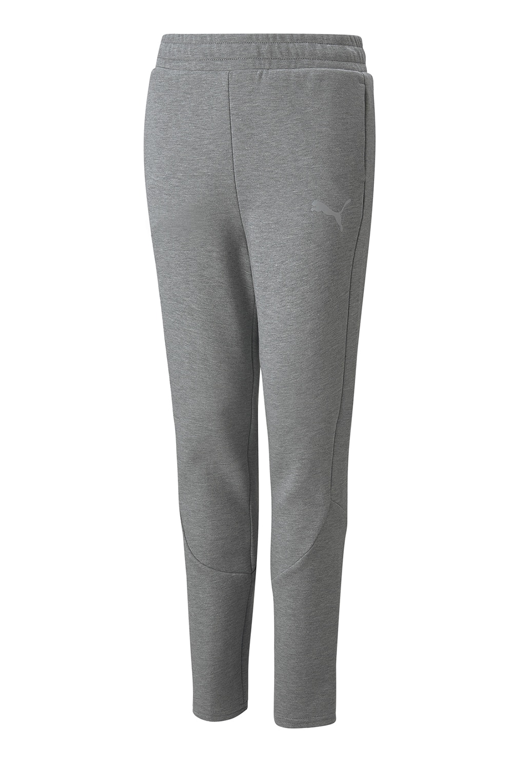 Puma, Pantaloni de trening cu croiala conica Evostripe, Gri cenusiu, 110 CM