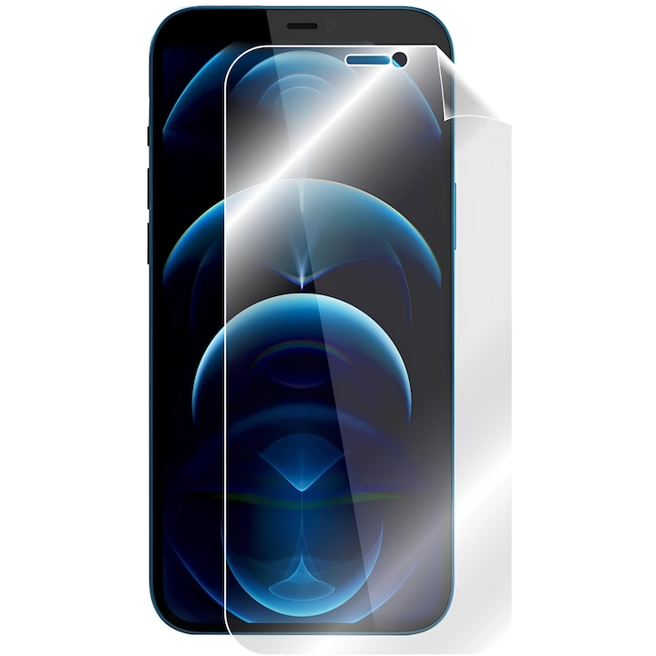 2 x képernyővédő fólia készlet iPhone 12 Pro Max készülékhez, teljes ragasztó, ultra tiszta, újragenerálható, karcolásgátló, ujjlenyomat mentes, gyors telepítés