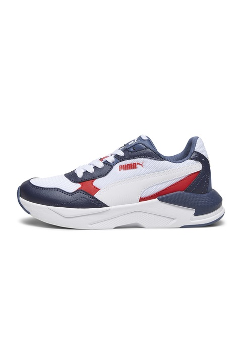 Puma, Pantofi sport low-top cu insertie de plasa X-Ray Speed Lite, Alb/Bleumarin
