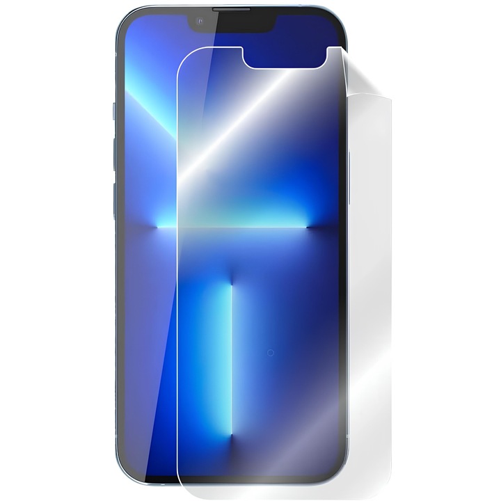 2 x képernyővédő fólia készlet iPhone 13 Pro Max készülékhez, teljes ragasztó, ultra tiszta, újragenerálható, karcmentes, ujjlenyomat mentes, gyors telepítés