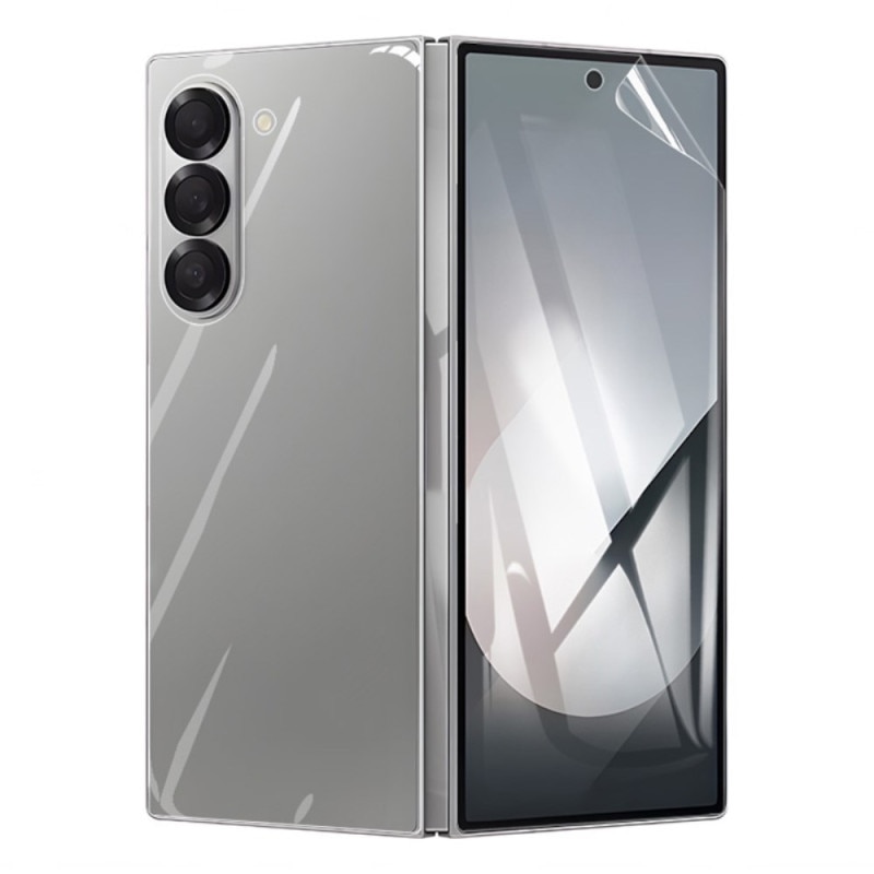 Folie de protectie compatibila cu Samsung Galaxy Z FOLD 6 din silicon, TPU, Perfect fit, acopera tot ecranul frontal, ultra subtire