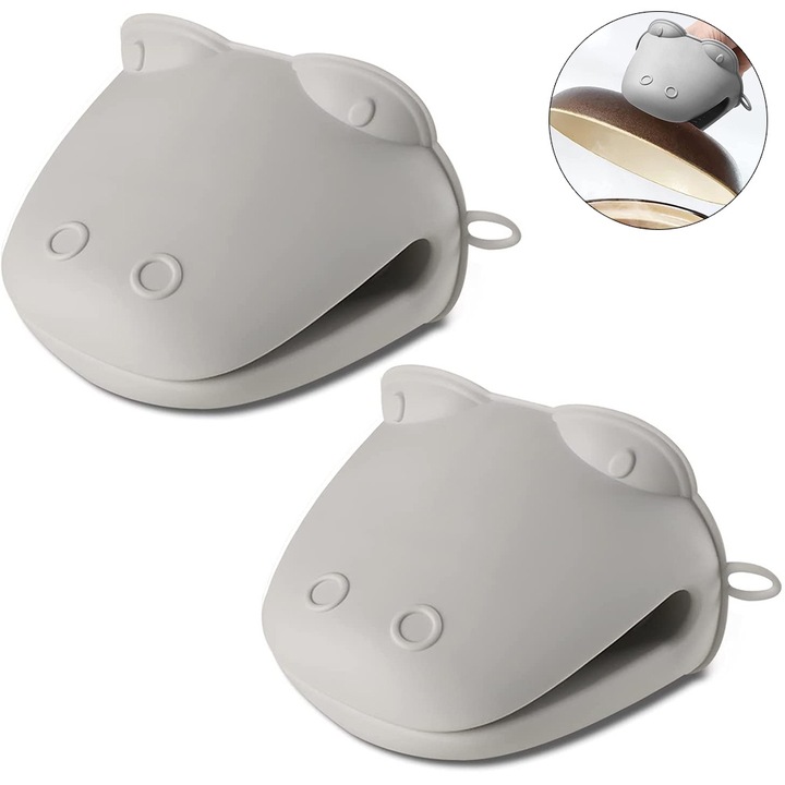 Szilikon sütőkesztyű, hőálló, főző- és sütőkészlet, rugalmas, csúszásmentes