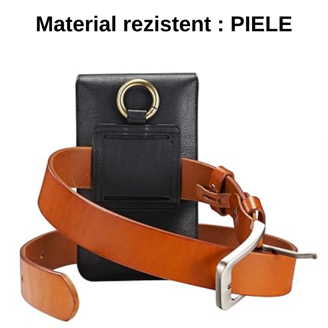 Husa Telefon, Compatibila telefoane pana la 7 inch, Material PU, 2 in 1, Tip Portofel, 13 Sloturi Card, Spatiu Baterie Externa, Inchidere Magnet, Prindere Curea, Neagra
