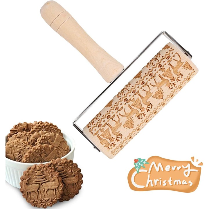 Дървени точилки за Коледа, класическа форма, комплект