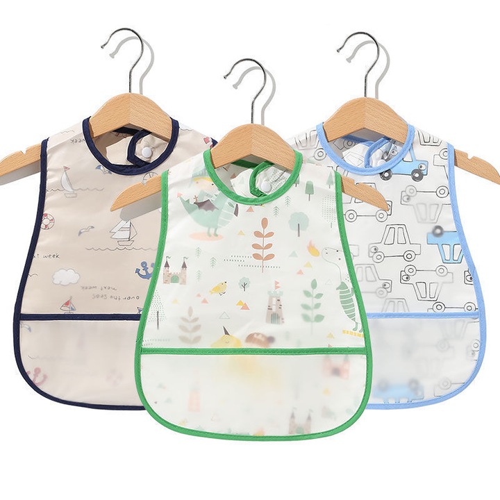 Babaelőkék, 3 darabos készlet, Jormftte, állítható, vízálló, 6-48 hónapos korig, organikus pamut, többszínű