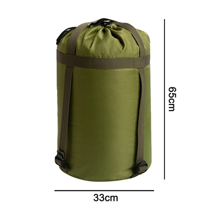 Sac compresie impermeabil pentru dormit, ajustabil, 65x33cm