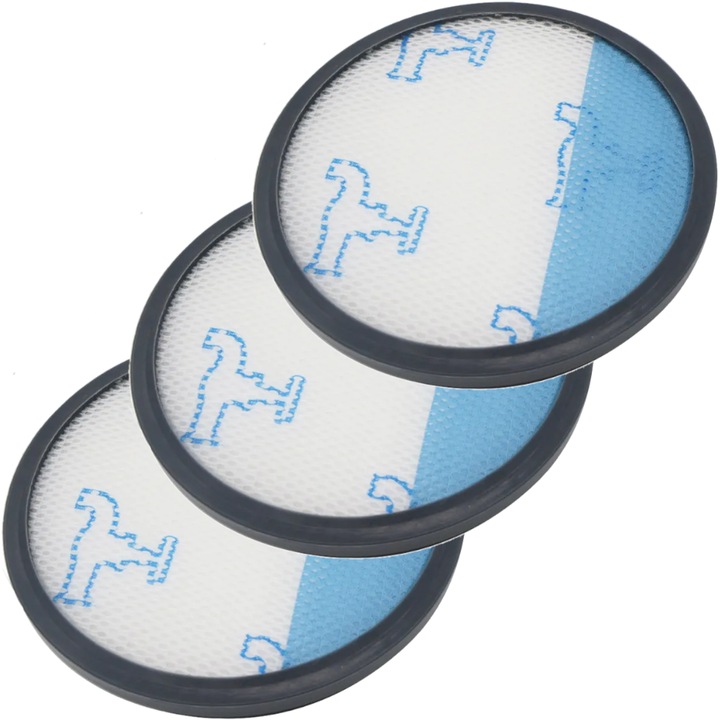 Set 3 Filtru pentru aspiratoarele, Reptila, compatibile Rowenta Compact Power Cyclonic RO371 372 375 378 379, Tefal TW371 372 375 378 379, Moulinex, Tip RS-RT900574