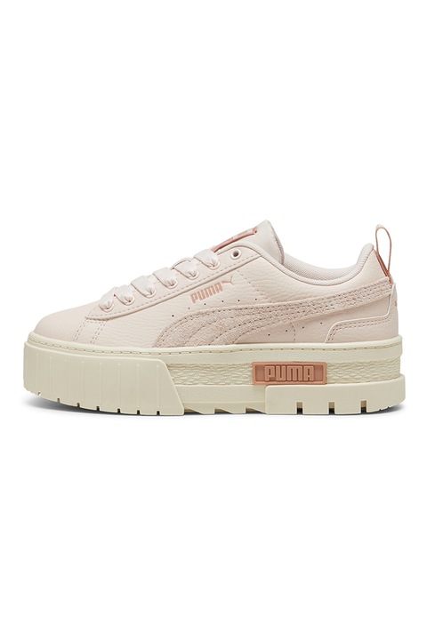 Puma, Спортни обувки Mayze Dusty Summer с равна платформа, Пастелнорозов/Крем