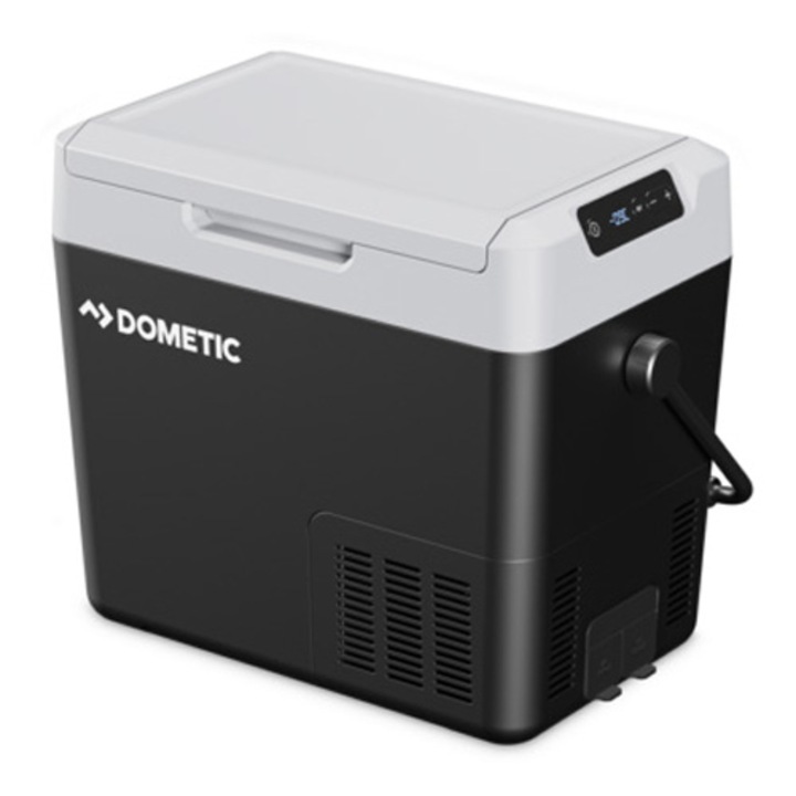 Autós hűtőszekrény kompresszorral Dometic CoolFreeze CFF 18, 19 L, 12/24V, 100-240V AC, 10,4 KG, fekete/szürke
