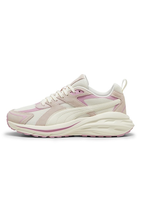 Puma, Pantofi sport cu detalii din piele intoarsa Hypnotic LS, Roz prafuit/Bej deschis