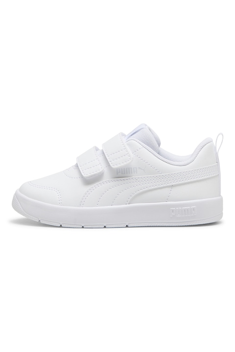 Puma, Спортни обувки Courtflex V3 с велкро, Бял