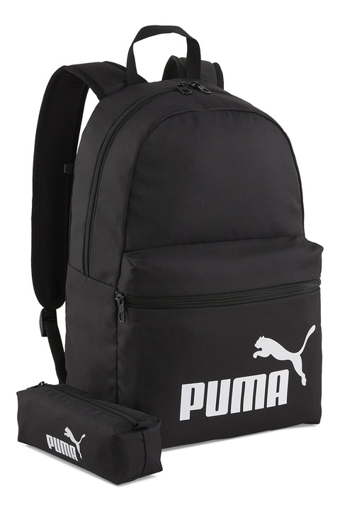 Puma, Раница Phase на лога с моливник, Черен, Бял