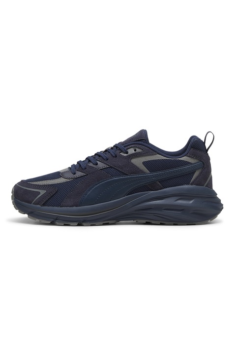 Puma, Pantofi sport cu detalii din piele intoarsa Hypnotic LS, Albastru ultramarin/Albastru indigo