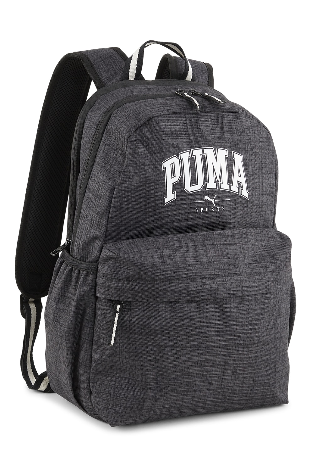 Puma, Rucsac unisex cu logo Squad, Alb, Gri inchis