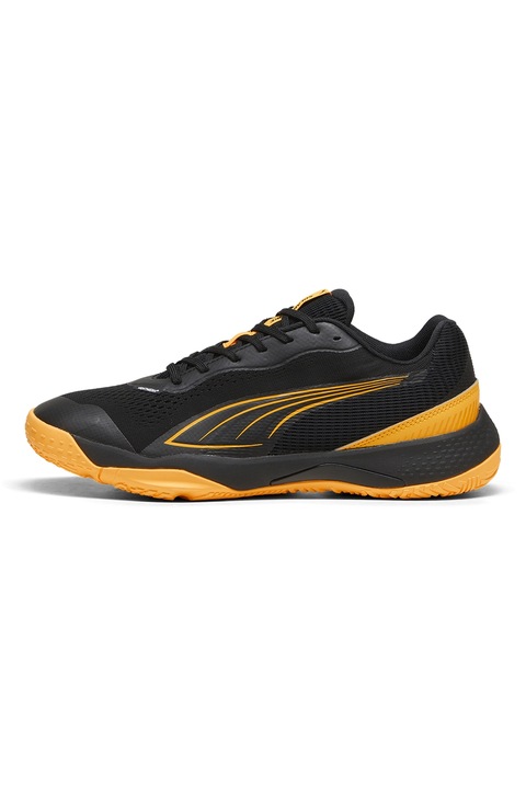 Puma, Pantofi sport low-cut pentru antrenament Solarflash III, Negru/Portocaliu